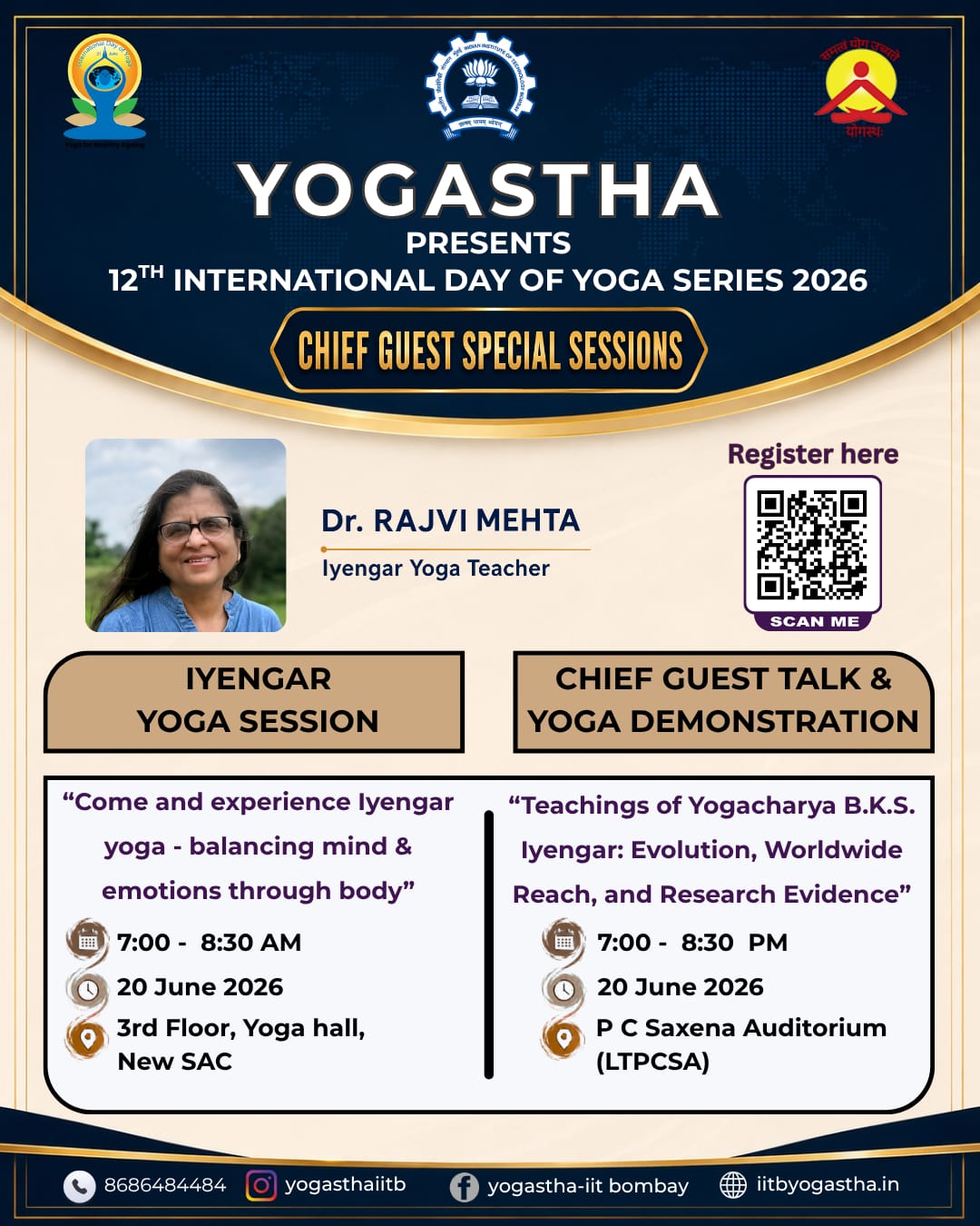 June 20th Chief Guest Special Sessions